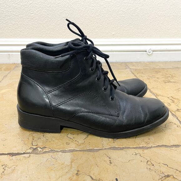 Hillard&Hanson Womens Booties Sz 9 Brazil Genuine Leather Whimsigoth Witchy Lace - Picture 1 of 11